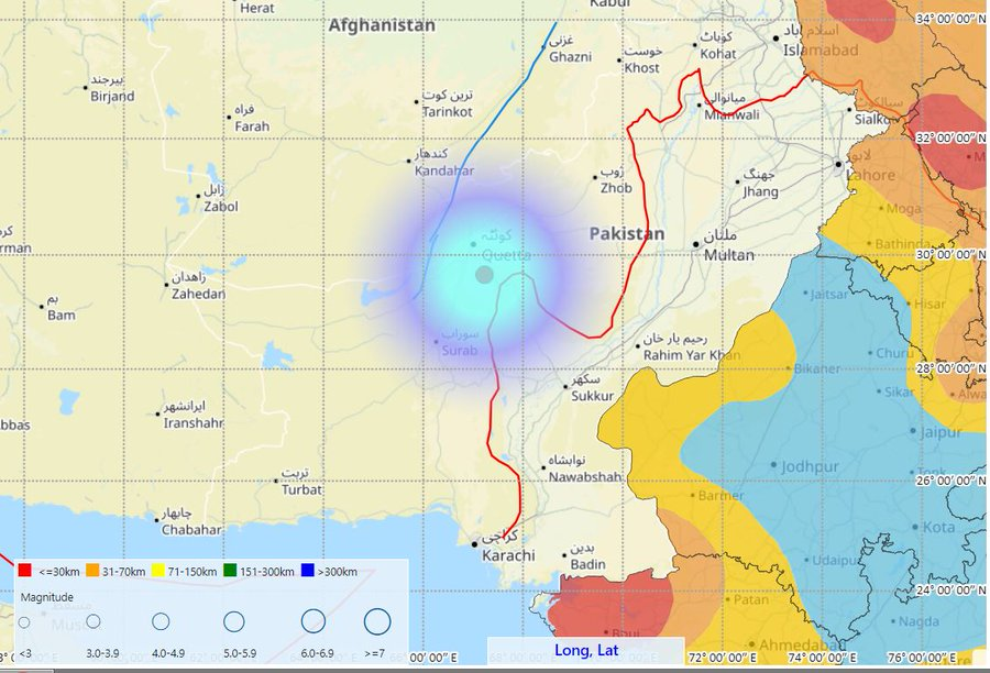 Pakistan's 4.2 Magnitude Earthquake on 15 Dec 2013 Near Quetta